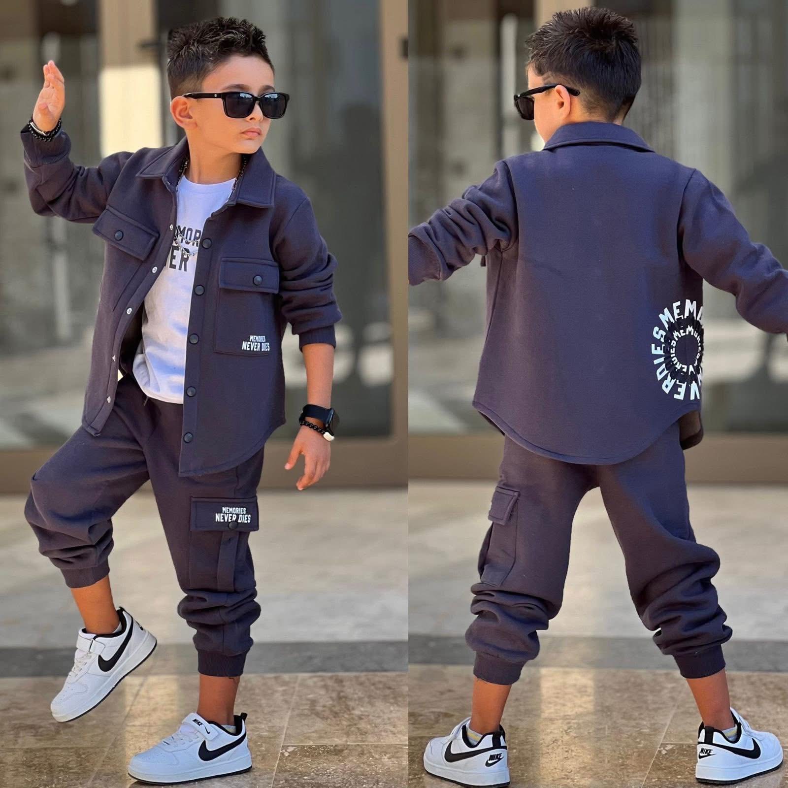 3-jų dalių laisvalaikio kostiumas “Grafitas”