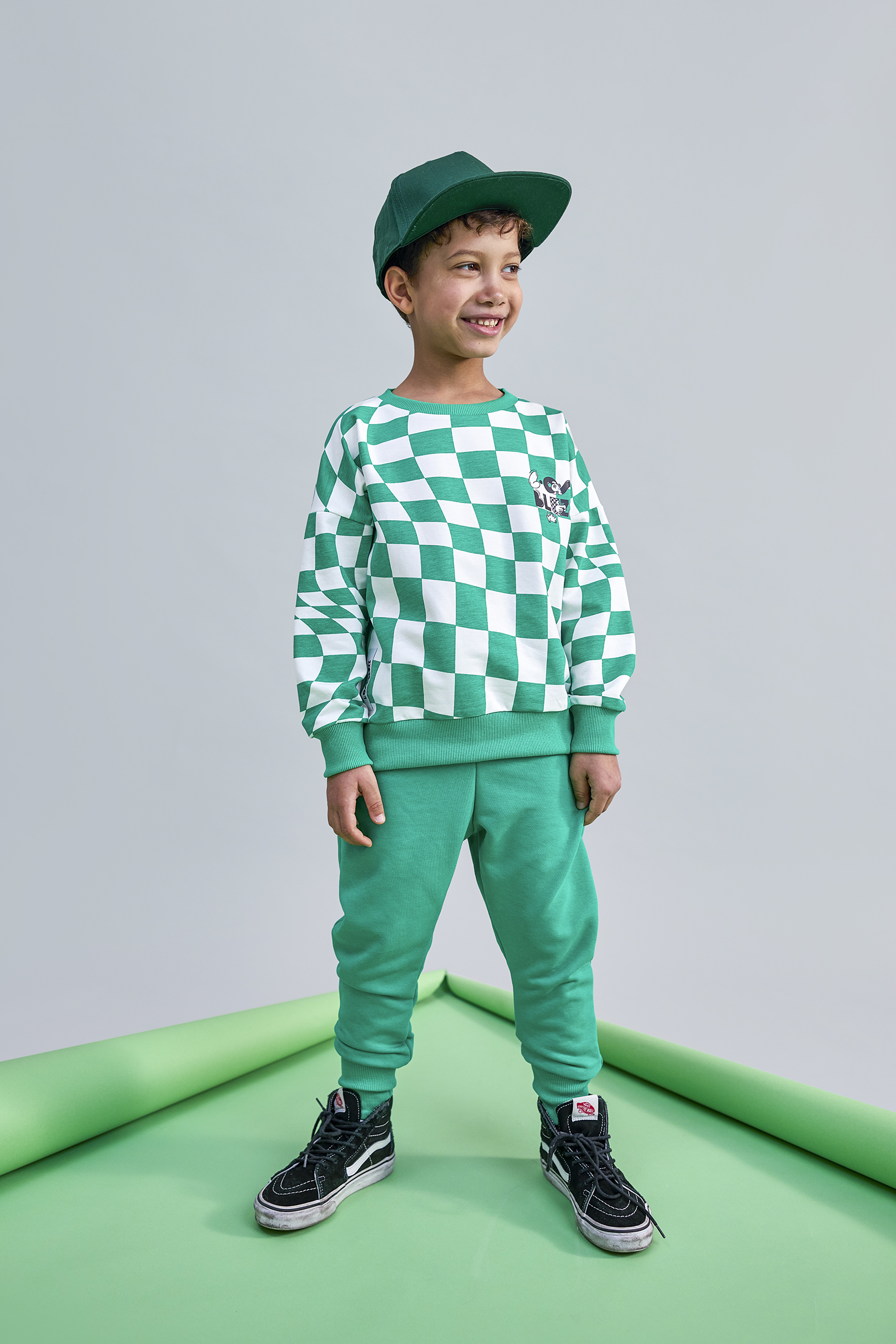 Žalias megztukas “Loosebluze”